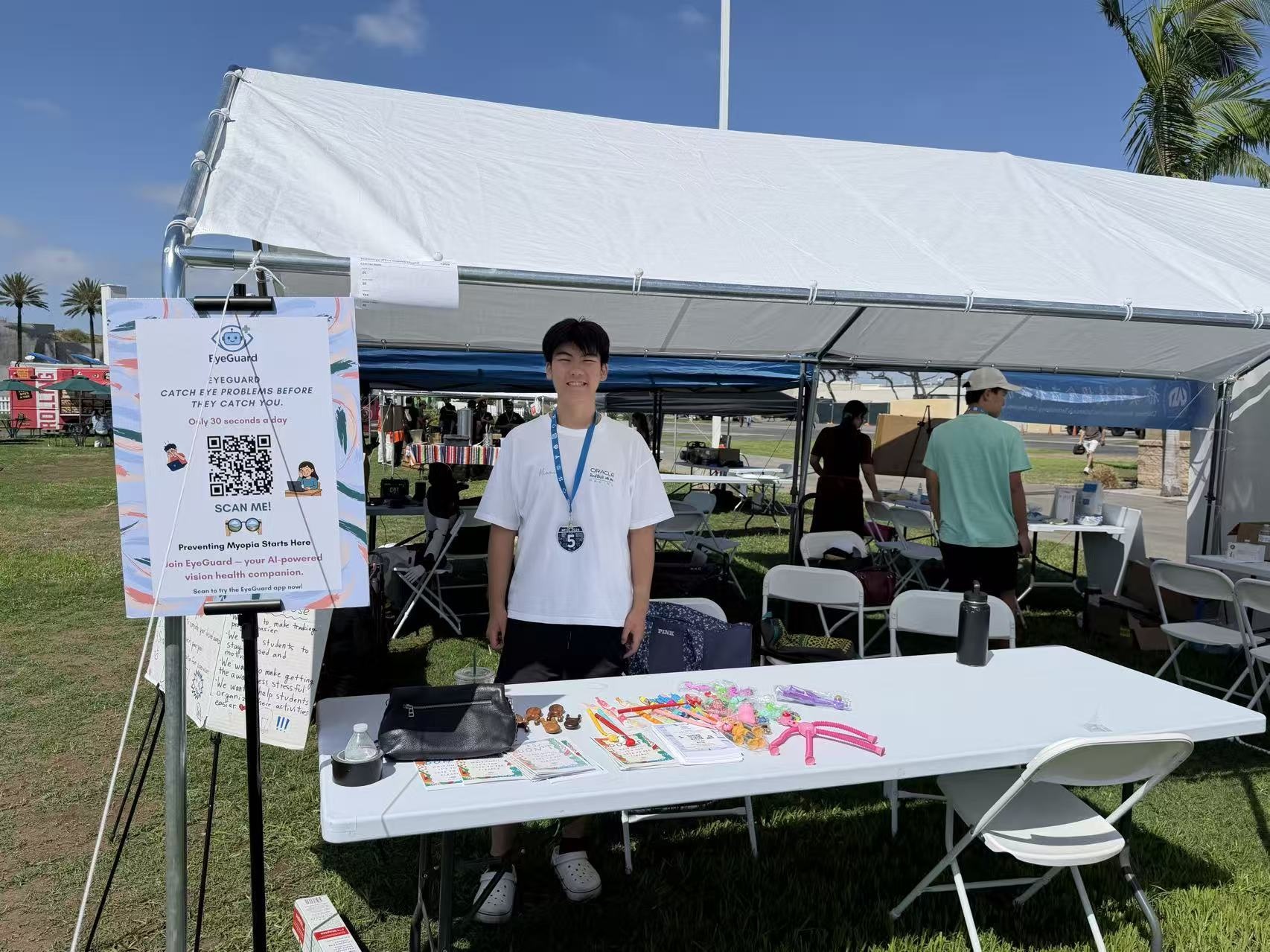EyeGuard outreach booth at the 2026 Maker Faire Orange County